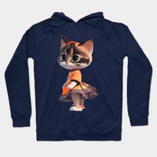 Calico cat sporty style Hoodie